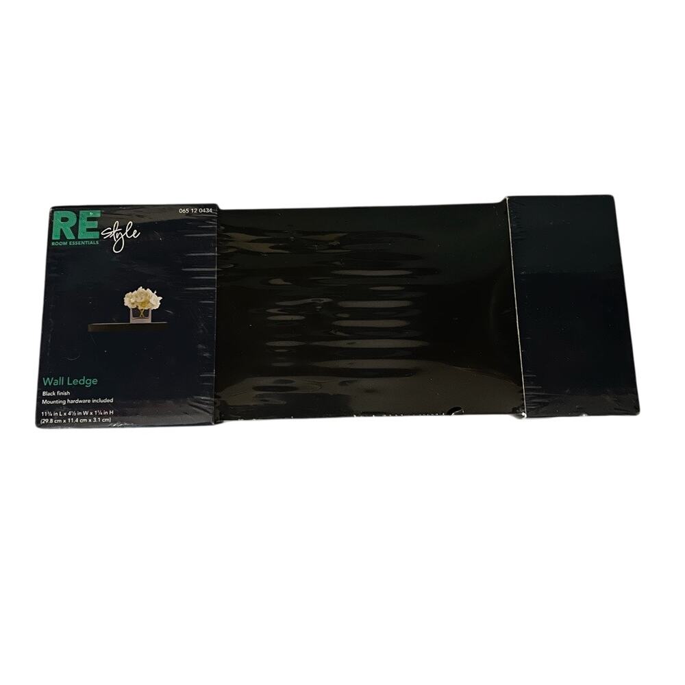 New in Package Black Target Brand Floating Wall Shelf 11.75” x 4.5” x 1.25”